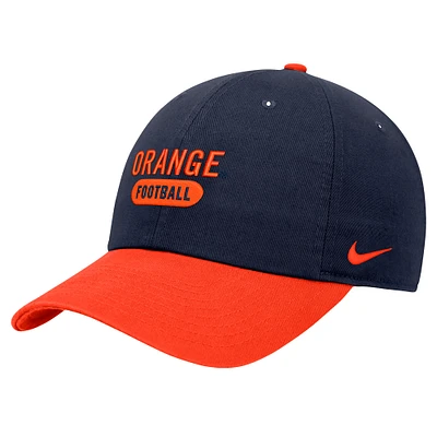 Casquette ajustable Nike Navy Syracuse Orange Colorblock Club pour homme