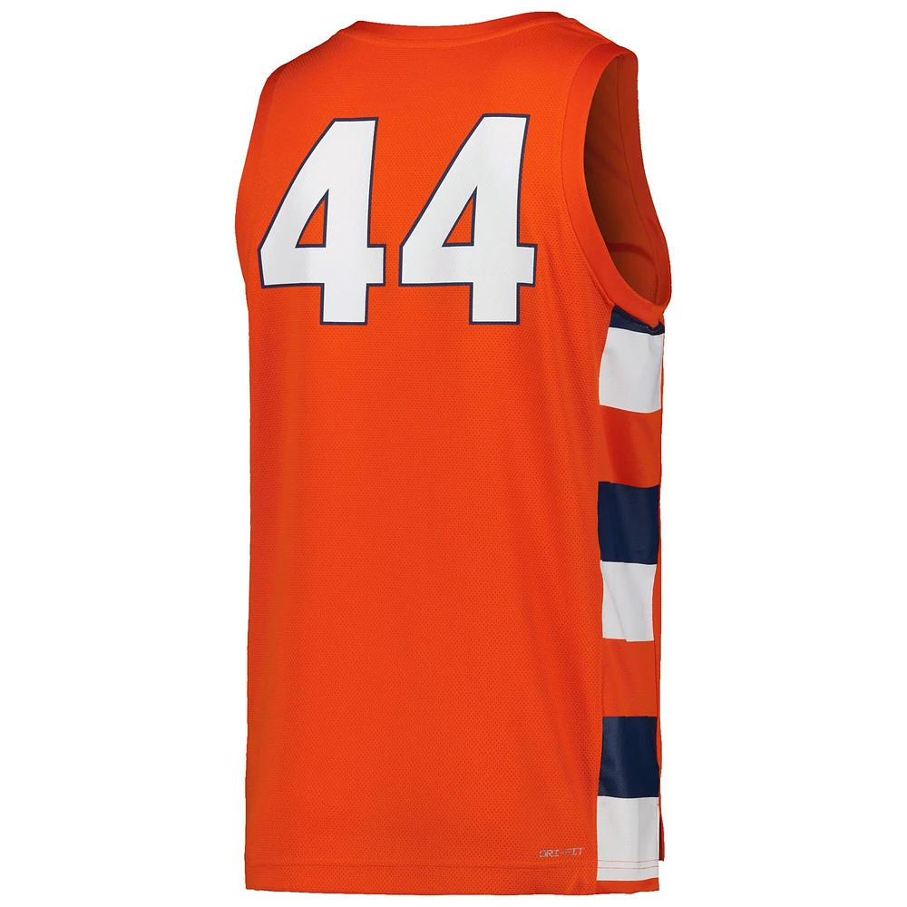 Maillot de basket-ball Nike #44 Orange Syracuse Team Replica pour homme