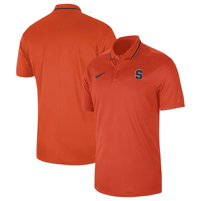 Polo Nike Orange Syracuse 2023 Sideline Coaches Performance pour Homme