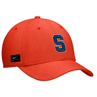 Casquette Nike Orange Syracuse 2024 Sideline Rise Swoosh Flex pour homme