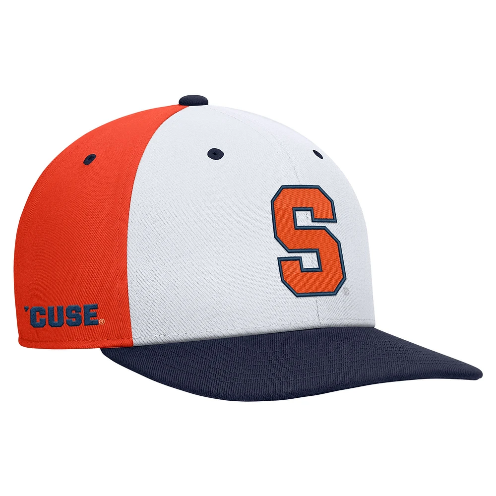 Men's Nike White/Orange Syracuse Orange Pro Performance Snapback Hat