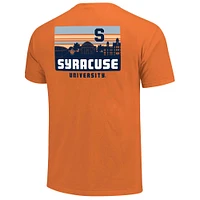 Men's Orange Syracuse Striped Campus Skyline T-Shirt