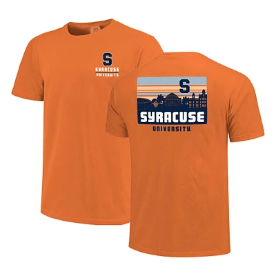 Men's Orange Syracuse Striped Campus Skyline T-Shirt