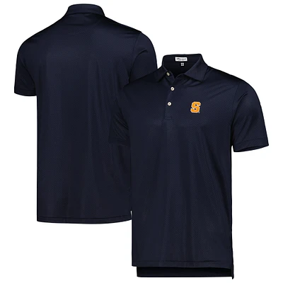 Men's Peter Millar Navy Syracuse Orange Dolly Performance Jersey Polo