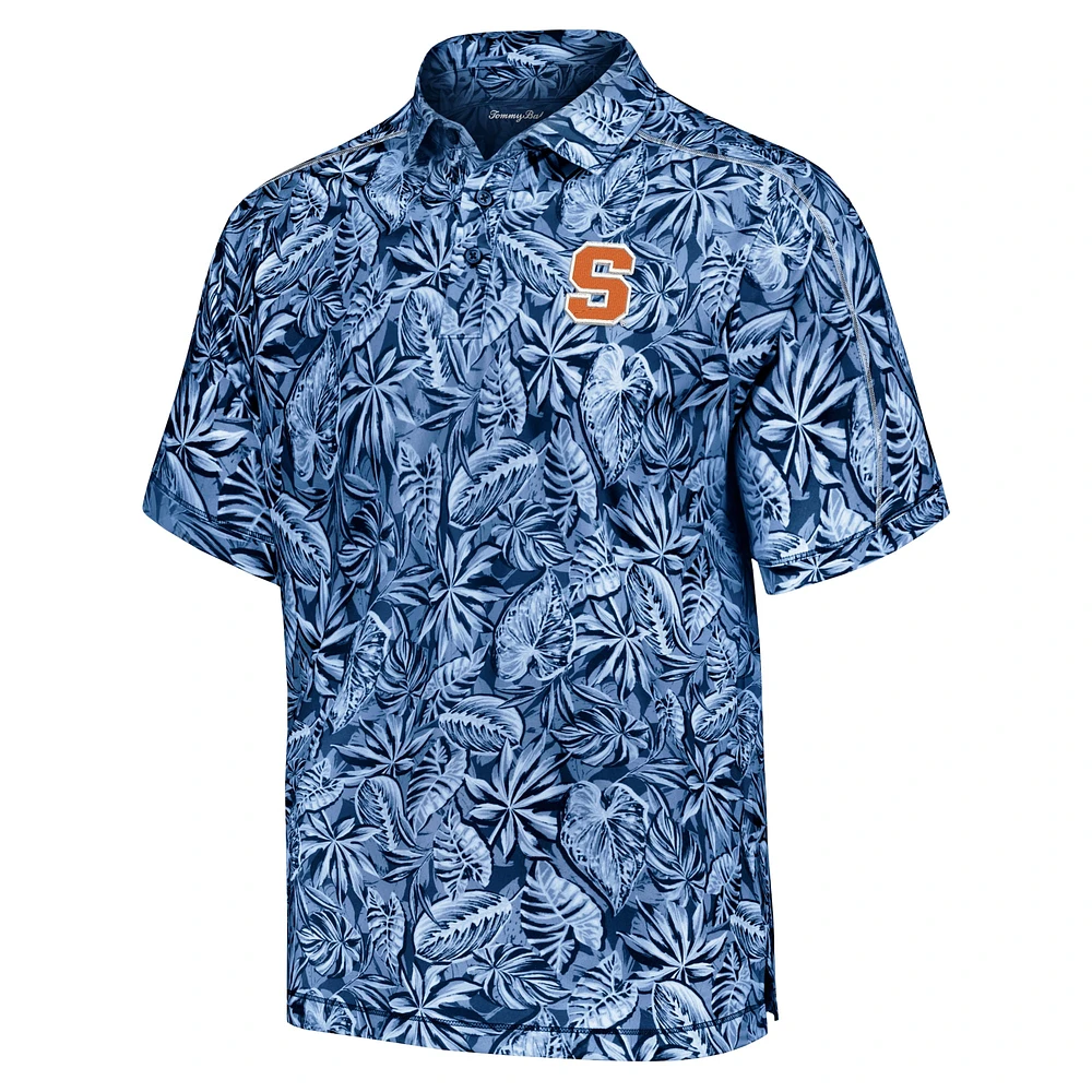 Polo Tommy Bahama bleu Syracuse orange Tropical Score IslandZone pour hommes