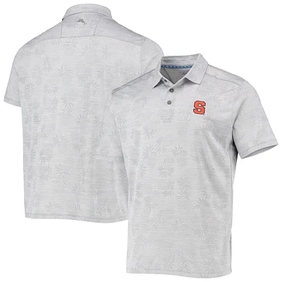 Polo Homme Tommy Bahama Gris Syracuse Orange Ananas Palm Coast IslandZone