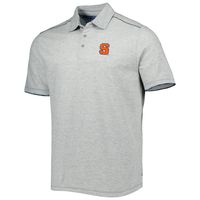 Men's Tommy Bahama Heathered Gray Syracuse Orange IslandZone Tailgater Polo