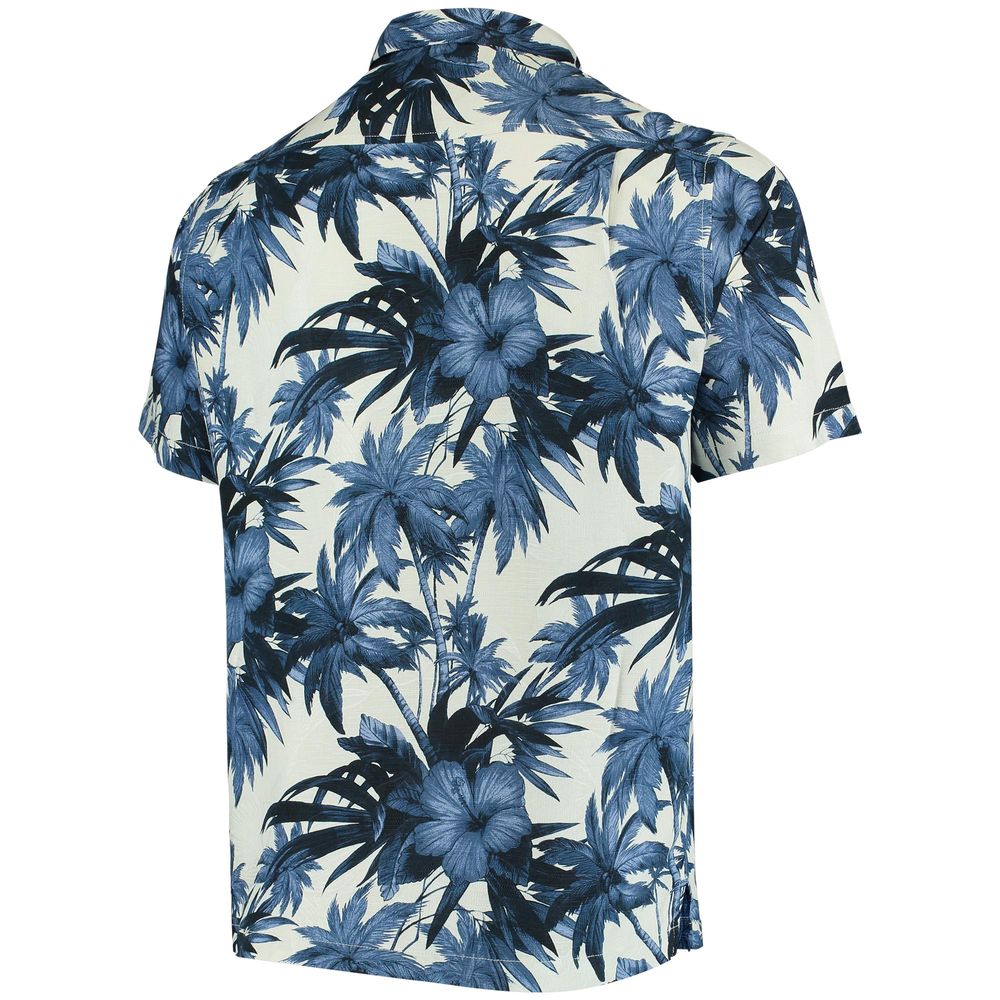 Lids New York Yankees Tommy Bahama Sport Harbor Island Hibiscus Short  Sleeve Button-Up Shirt - Navy