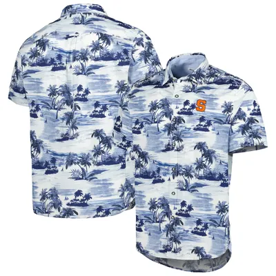 Syracuse Orange Tommy Bahama Tropical Horizons Button-Up Shirt - Navy