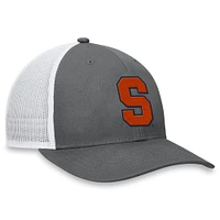 Men's Top of the World Gray/White Syracuse Orange Victory Baseline Trucker Adjustable Hat