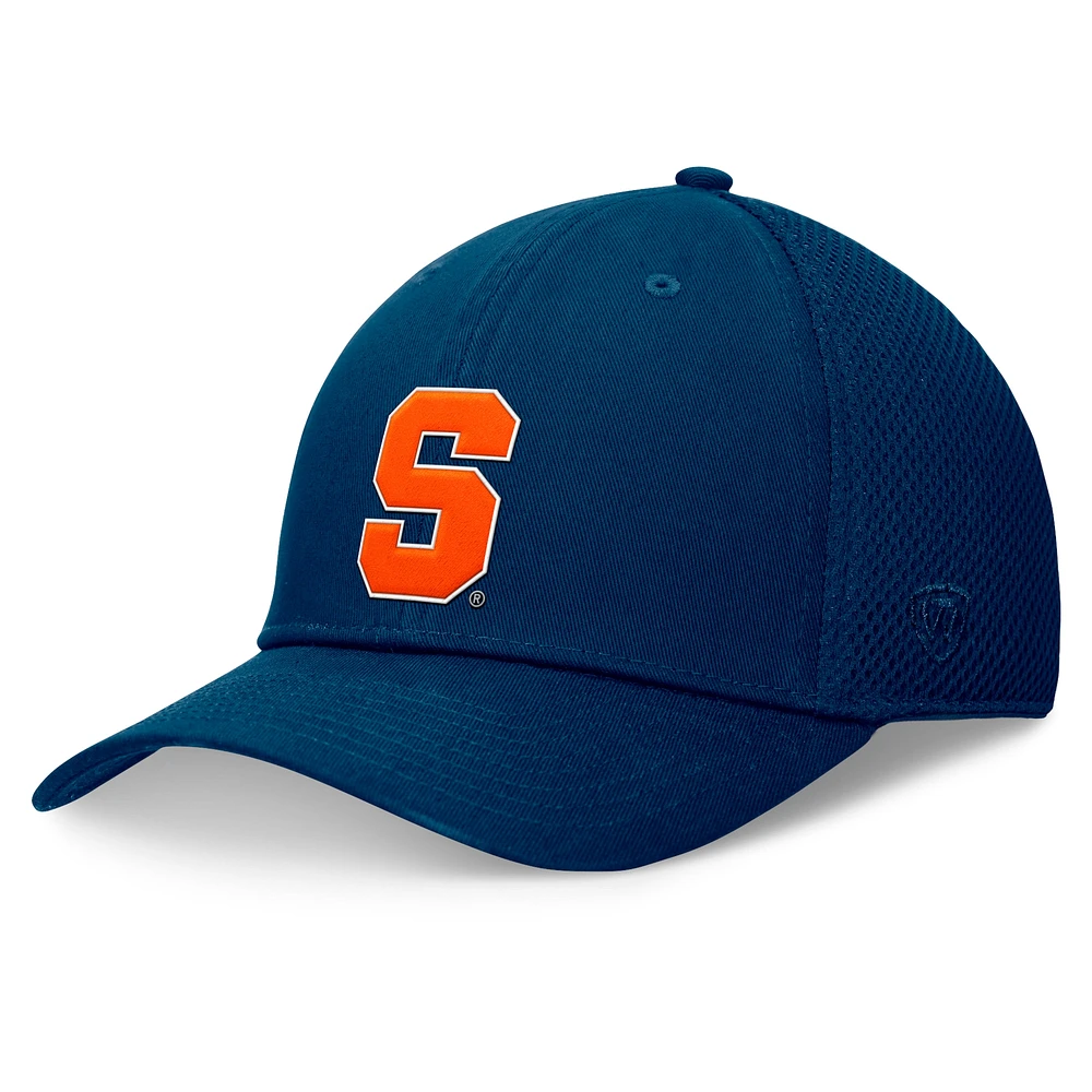 Casquette Flex Spacer Top of the World bleu marine Syracuse orange pour homme