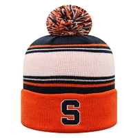 Men's Top of the World True Navy Syracuse Orange Ambient Cuffed Knit Hat with Pom