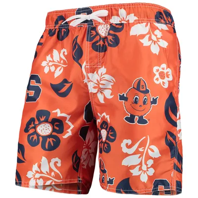 Syracuse Orange Wes & Willy Floral Volley Swim Trunks