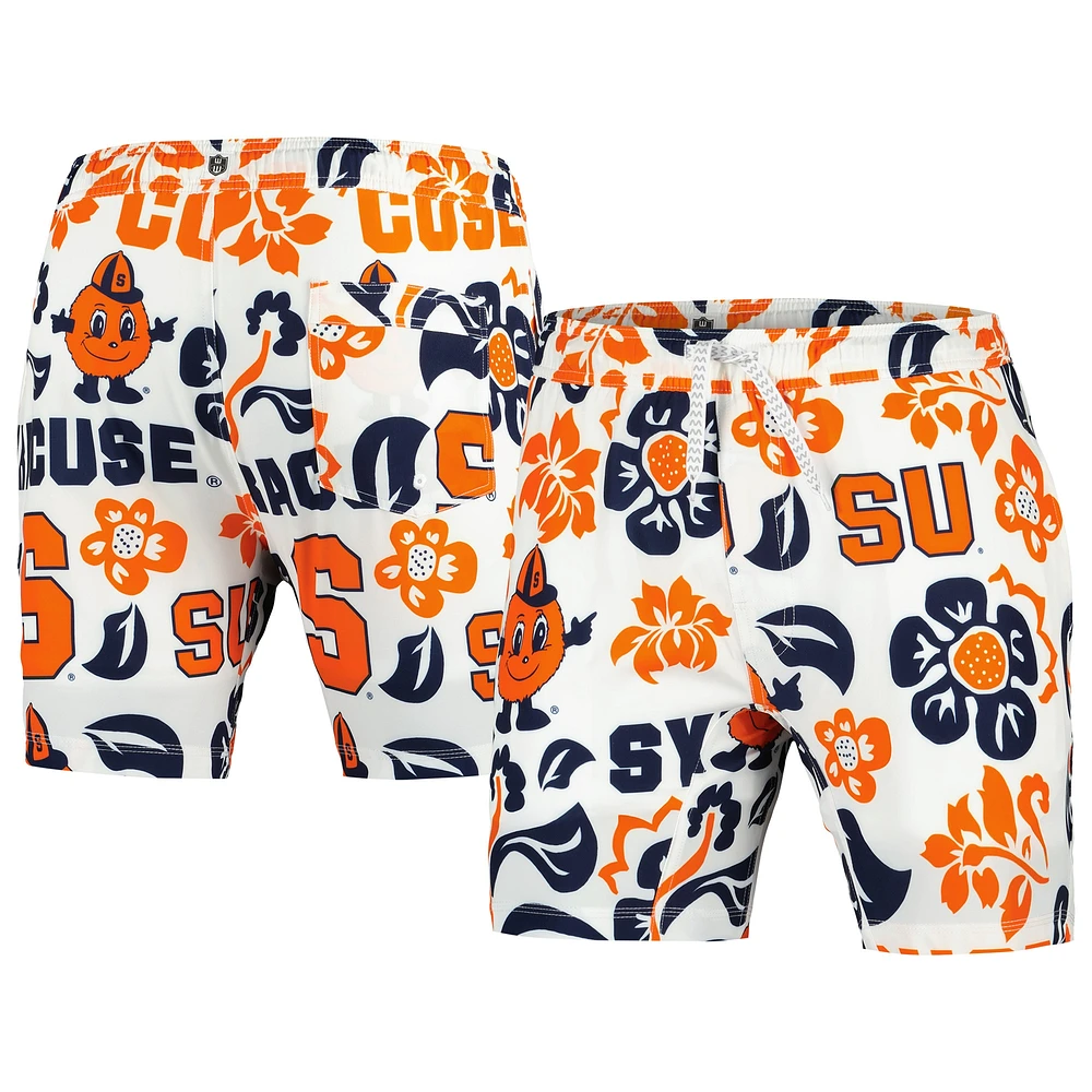 Maillot de bain Wes & Willy pour homme Blanc Syracuse Orange Vault Tech