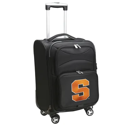 Syracuse Orange MOJO 21" Soft Side Spinner Nylon Carry-On Luggage - Black