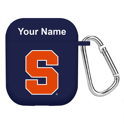 Syracuse Orange Personalized AirPods Case Cover - Navy