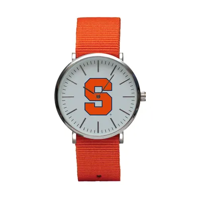 Syracuse Orange Stitch Nylon Strap Watch - Orange