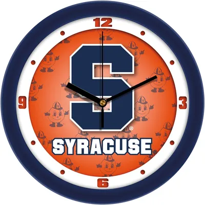 Syracuse Orange 11.5'' Suntime Premium Glass Face Dimension Wall Clock