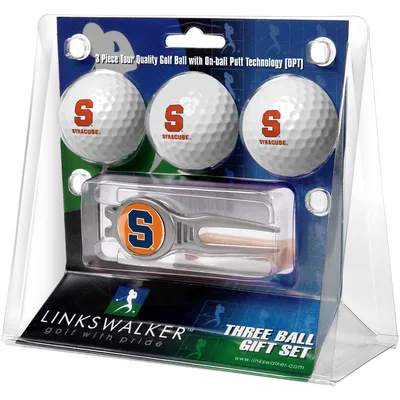 Syracuse Orange 3-Ball Golf Ball Gift Set with Kool Divot Tool