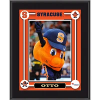 Plaque de mascotte sublimée Syracuse Orange Otto 10,5'' x 13''