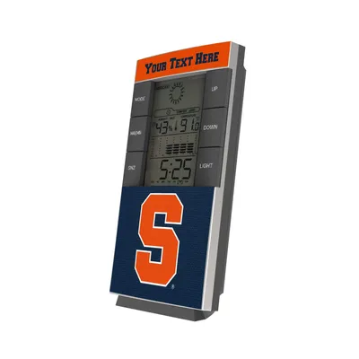 Syracuse Orange Personalized Digital Desk Clock