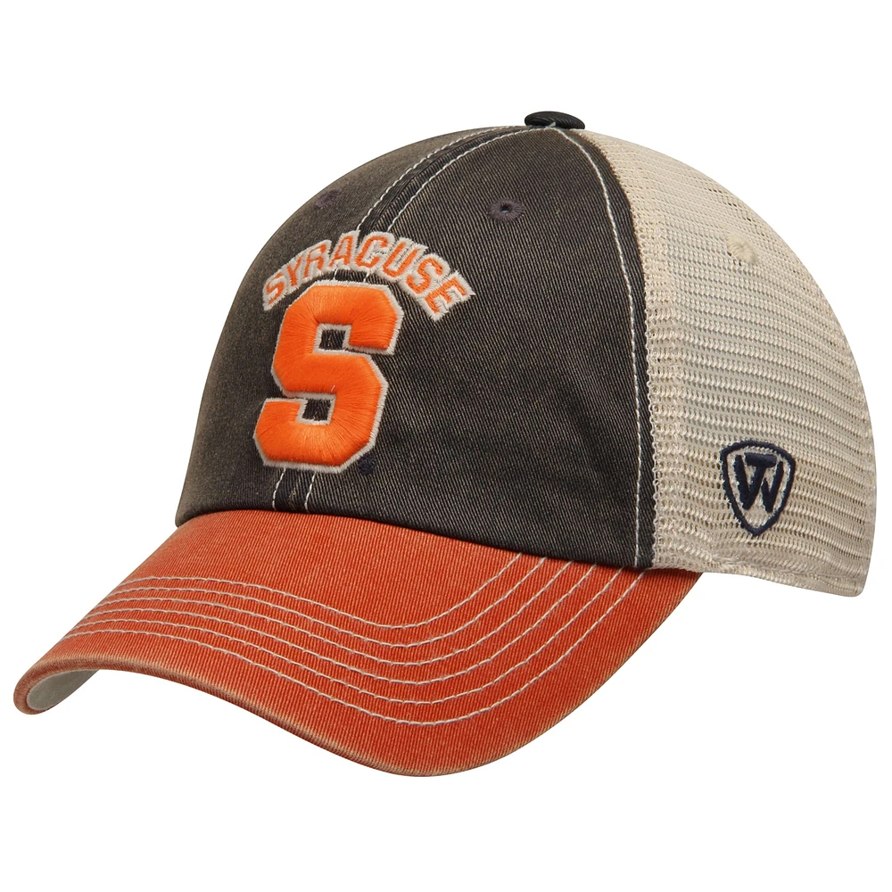 Casquette Ajustable Syracuse Orange Top of the World Offroad Trucker bleu marine