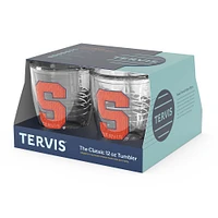 Tervis Orange de Syracuse, paquet de 4, 12 oz. Ensemble de gobelets emblème