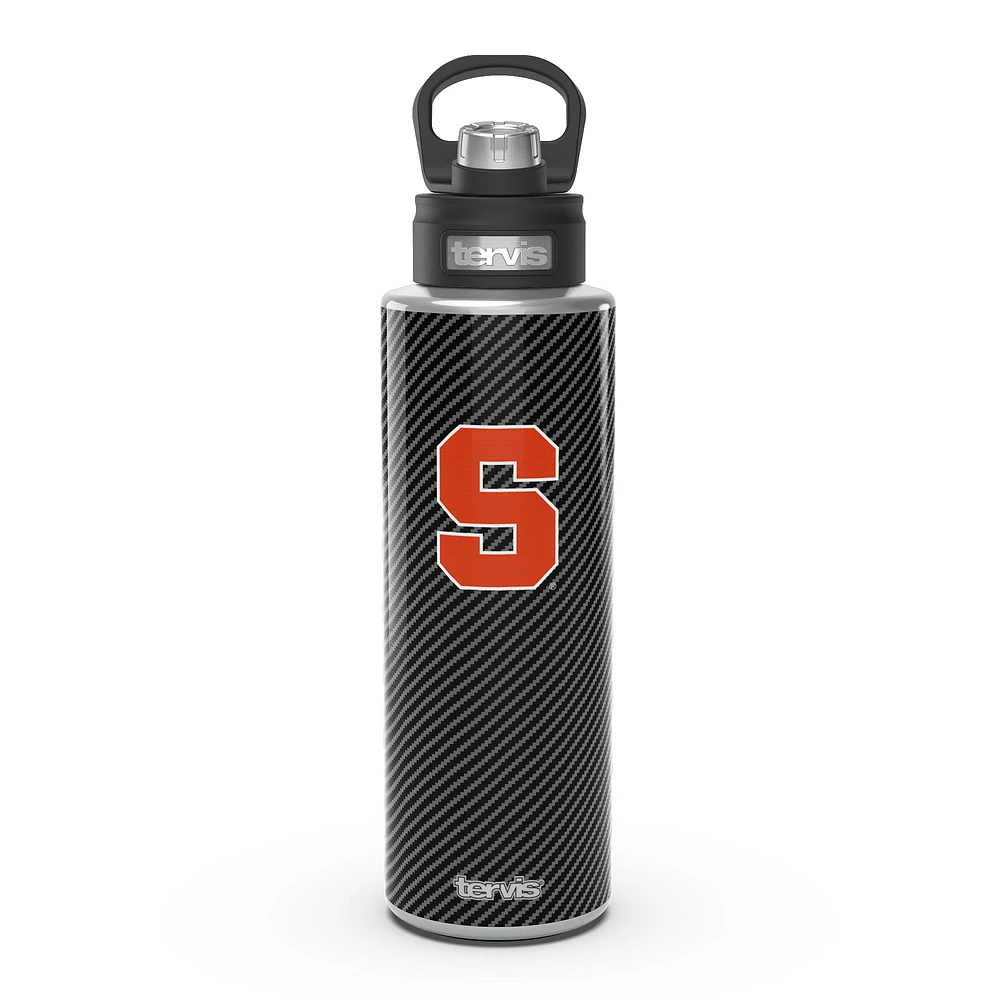 Tervis Orange de Syracuse 40oz. Bouteille d'eau à large goulot en fibre de carbone