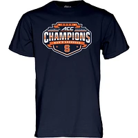 T-shirt unisexe bleu 84 marine Syracuse orange 2025 ACC Lacrosse Conference Tournament Champions pour hommes