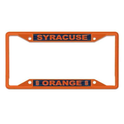 Syracuse Orange WinCraft Chrome Colored License Plate Frame