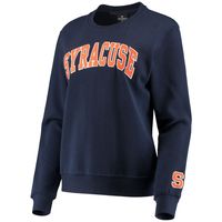 Women's Colosseum Navy Syracuse Orange Campanile Pullover Sweatshirt