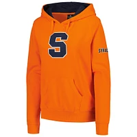 Colosseum Orange Syracuse Big Logo Pull à capuche pour femme