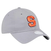 Women's New Era  Gray Syracuse Orange Logo 9TWENTY Adjustable Hat