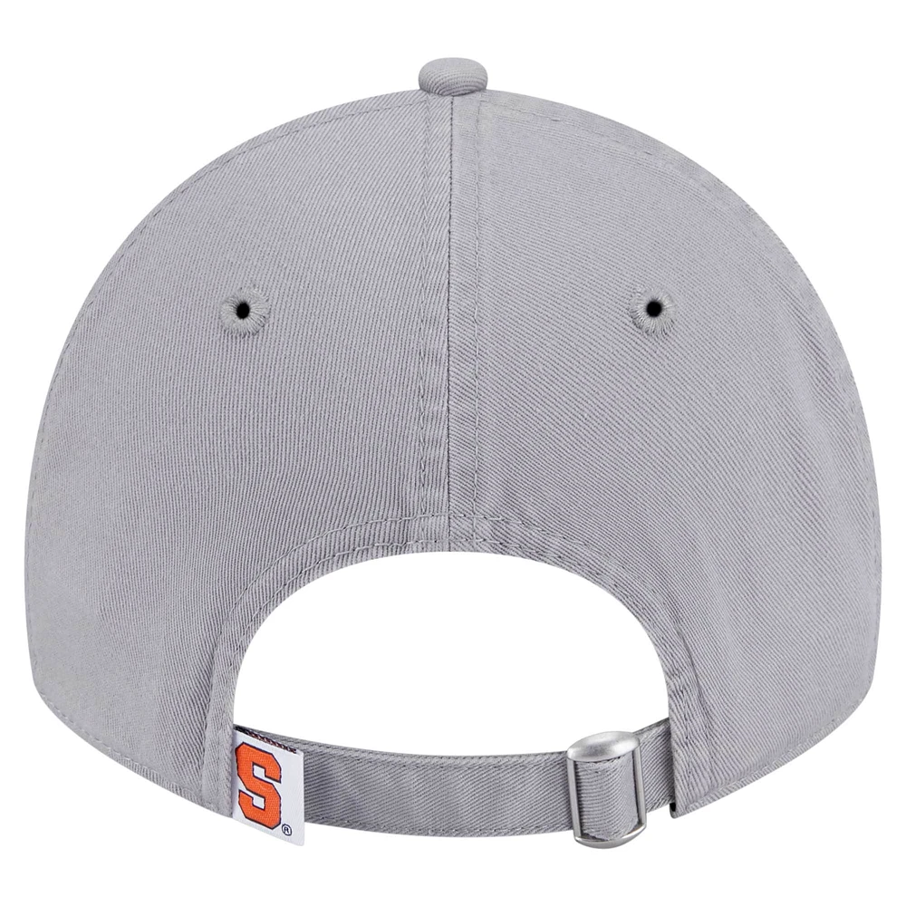 Women's New Era  Gray Syracuse Orange Logo 9TWENTY Adjustable Hat