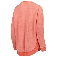 Women's Pressbox Orange Syracuse Ponchoville Pullover Sweatshirt