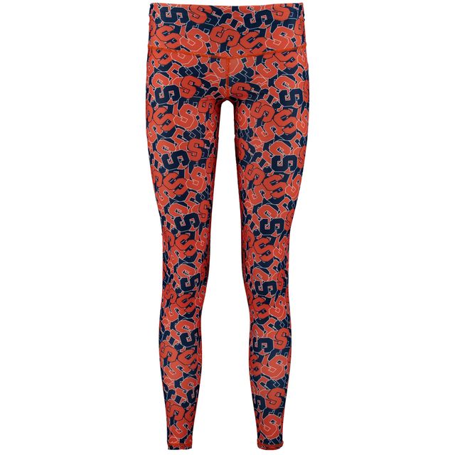 Legging ZooZatz Multi Syracuse Orange Stacked Mascot pour femme