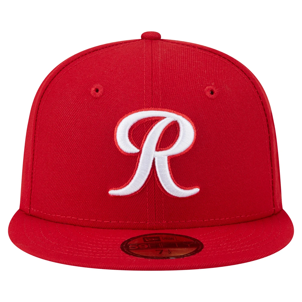 Men's New Era  Red Tacoma Rainiers Authentic Collection 59FIFTY Fitted Hat