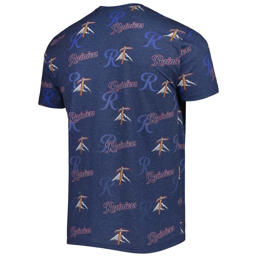 Men's Navy Tacoma Rainiers Allover Print Crafted T-Shirt