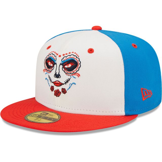 Casquette ajustée 59FIFTY Familia De Tacoma Copa La Diversion New Era pour homme, blanc/orange