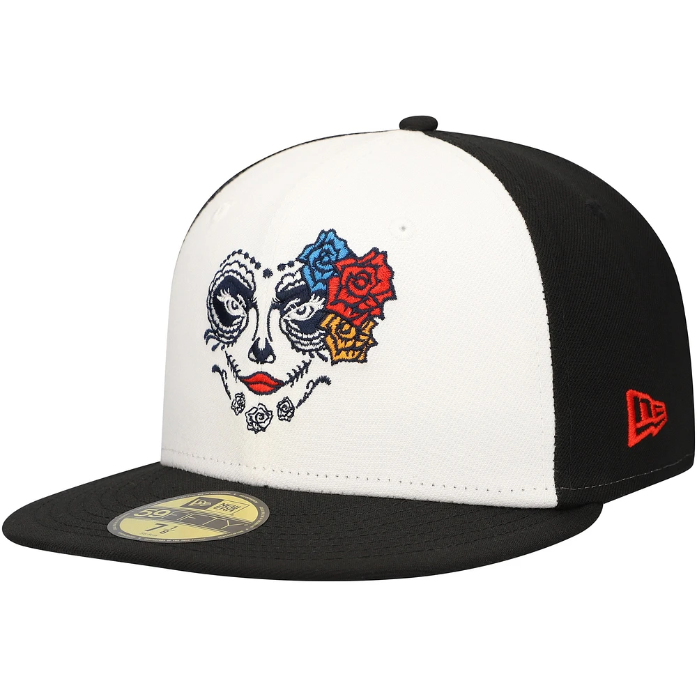 Men's New Era White Familia De Tacoma Copa La Diversion 59FIFTY Fitted Hat