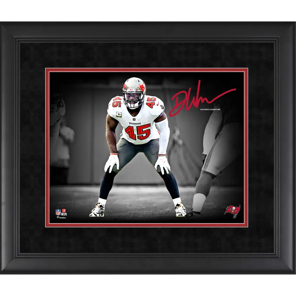 Lids Devin White Tampa Bay Buccaneers Fanatics Authentic Facsimile  Signature Framed 11' x 14' Spotlight Photograph