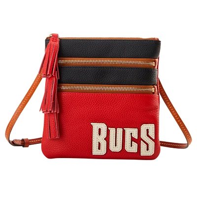 Dooney & Bourke Tampa Bay Buccaneers Infield Sac à bandoulière à triple fermeture éclair