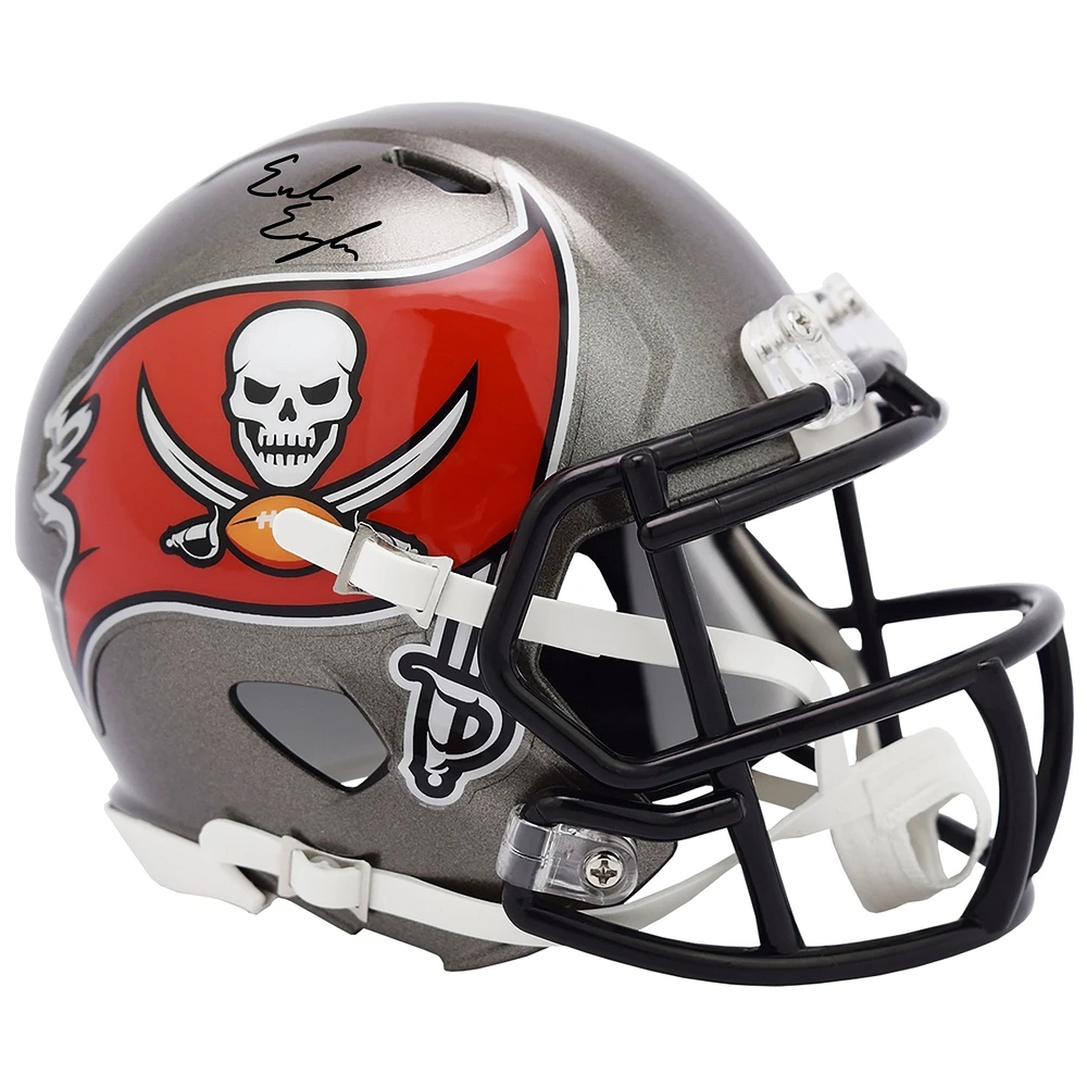 Emeka Egbuka Tampa Bay Buccaneers Autographed Riddell Speed Mini Helmet