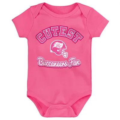 Girls Newborn & Infant Pink Tampa Bay Buccaneers Cutest Fan Bodysuit