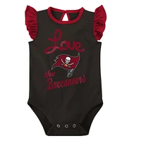 Lot de 2 bodys pour nouveau-nés et bébés rouge/étain Tampa Bay Buccaneers Spread the Love