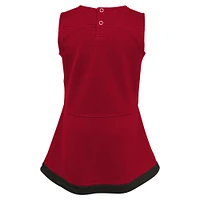 Robe rouge de capitaine des Tampa Bay Buccaneers pour petites filles avec bloomers