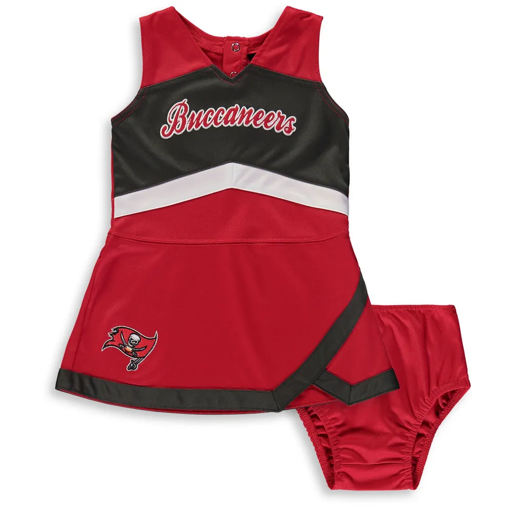 Girls Toddler Cardinal/Black Arizona Cardinals Cheer Captain Jumper Dress