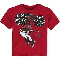 T-shirt rouge Tampa Bay Buccaneers Cheerleader pour fille