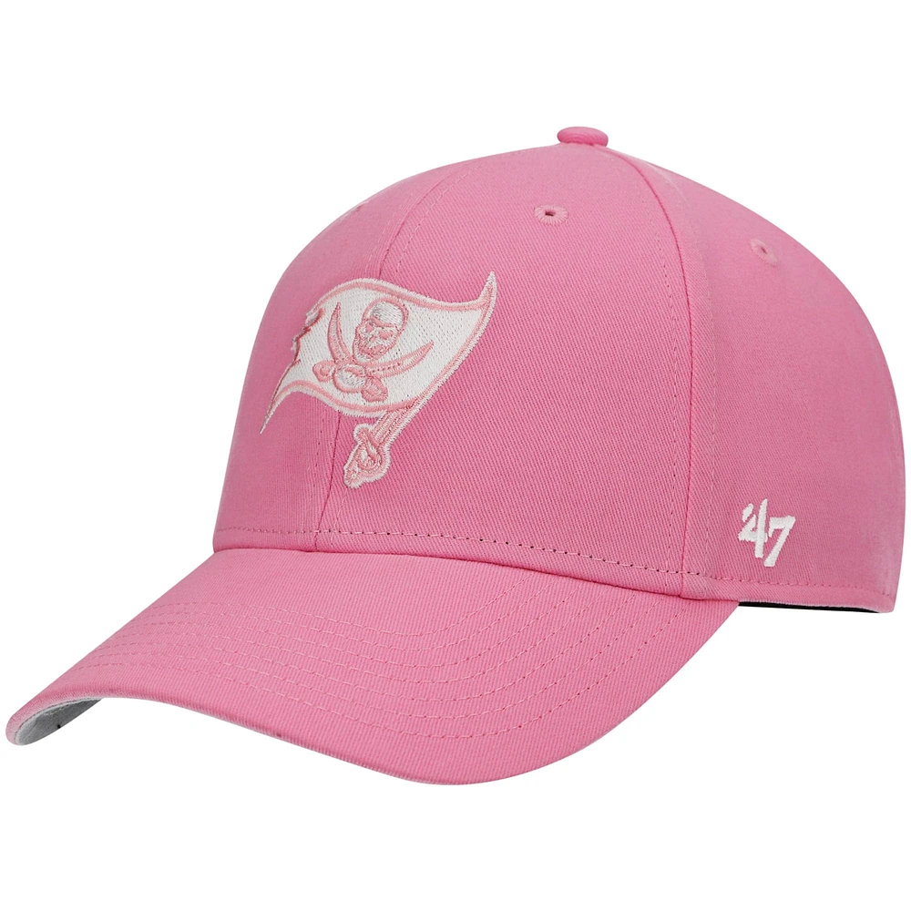 Girls Youth '47 Pink Tampa Bay Buccaneers Rose MVP Adjustable Hat