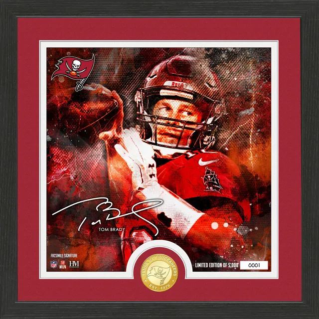 NEW Tampa Bay Buccaneers NFL Helmet Shadowbox w/Tom Brady card